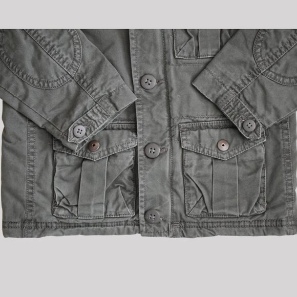 1989 Place Khaki Green Utility Jacket 4T - Picture 6 of 9